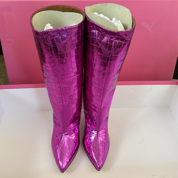 Paris Texas metallic fuchsia boots - Picture 2 of 9